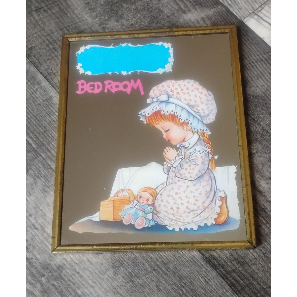 Peacock Children's 8"X6"  Justen Mirror, Vintage "1984"